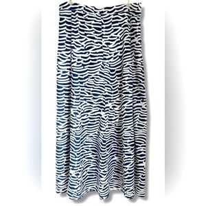Old Navy Blue & White print Maxi Skirt